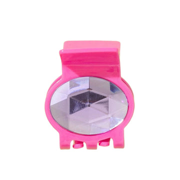 Pink hair clip on a white background