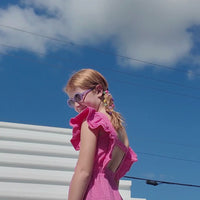 Sadie Dress - Taffy Pink Embroidery