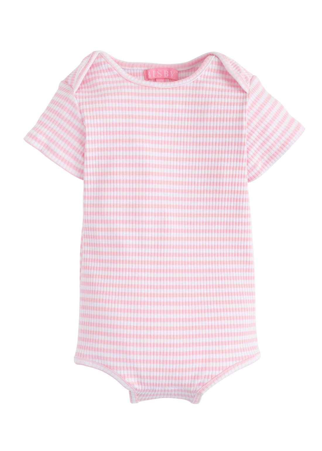 Essential Tee - Pink Ribbed Stripe