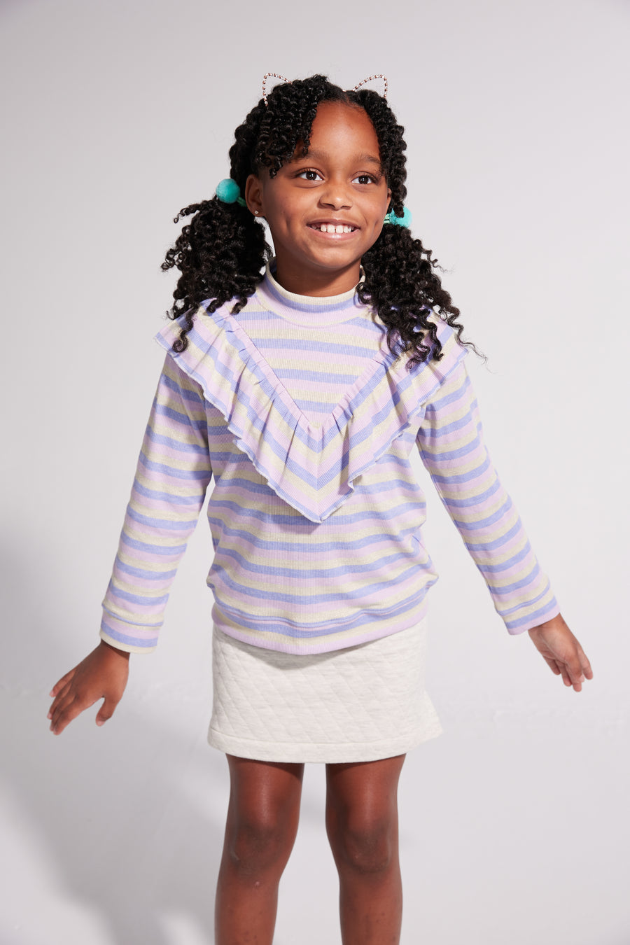 girls tween clothing grey quilted pull on mini skirt