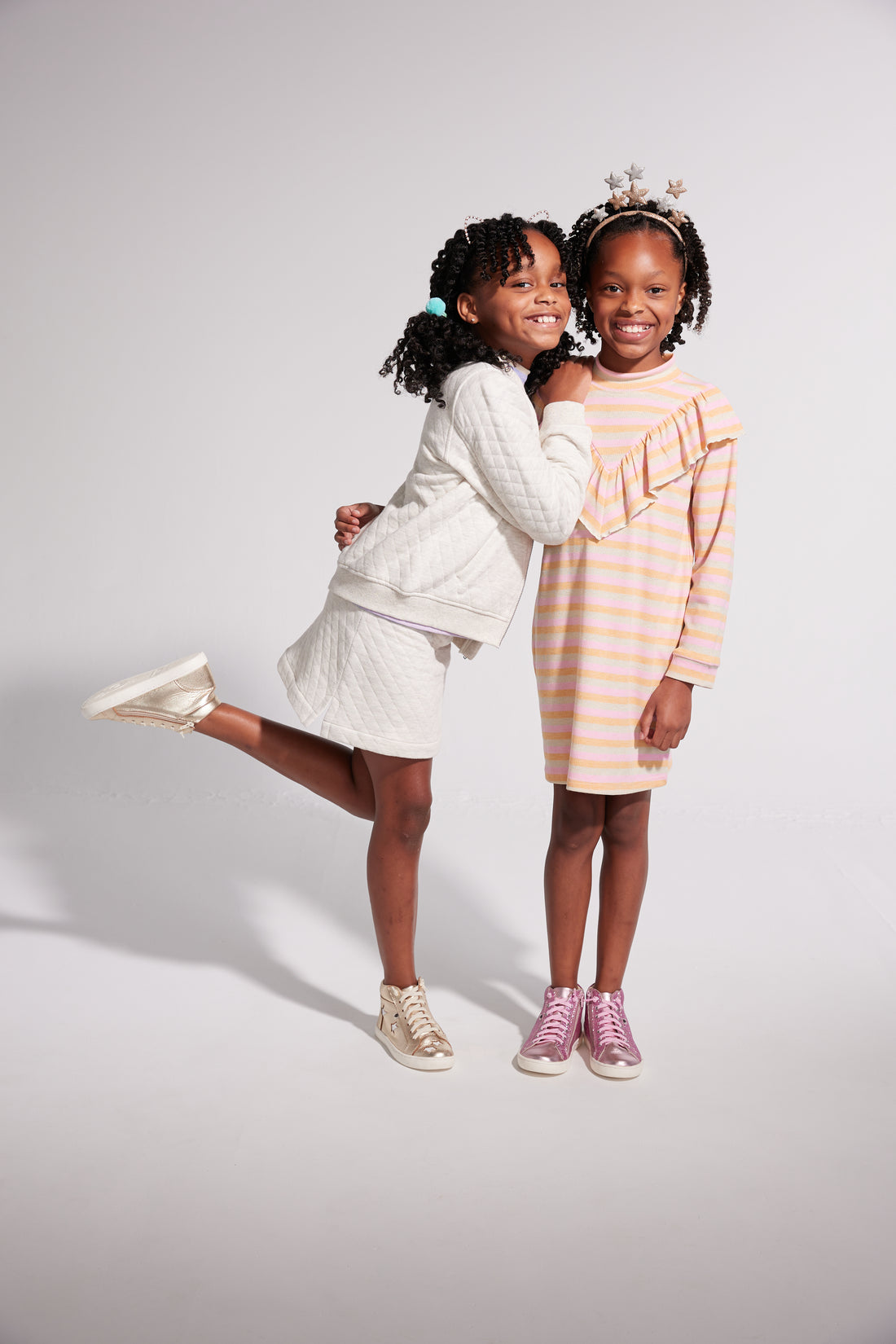 girls tween clothing grey quilted pull on mini skirt