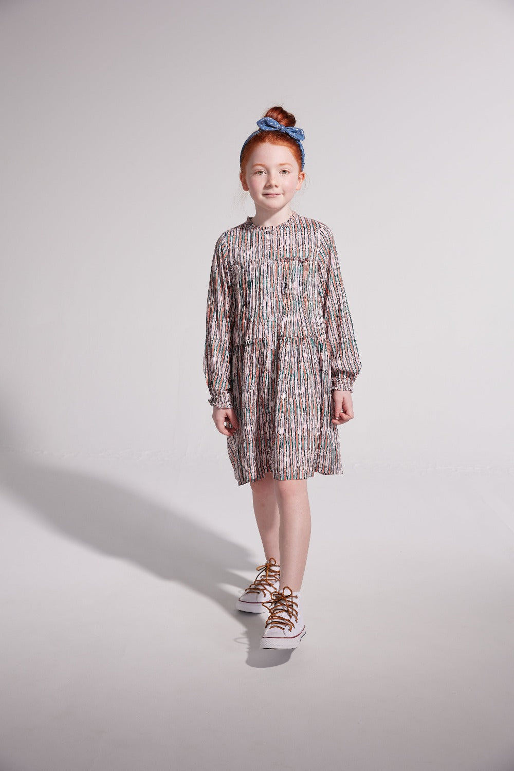 BISBY girls retro stripe dress, girls fall dress, girls stripe dress, BISBY girl