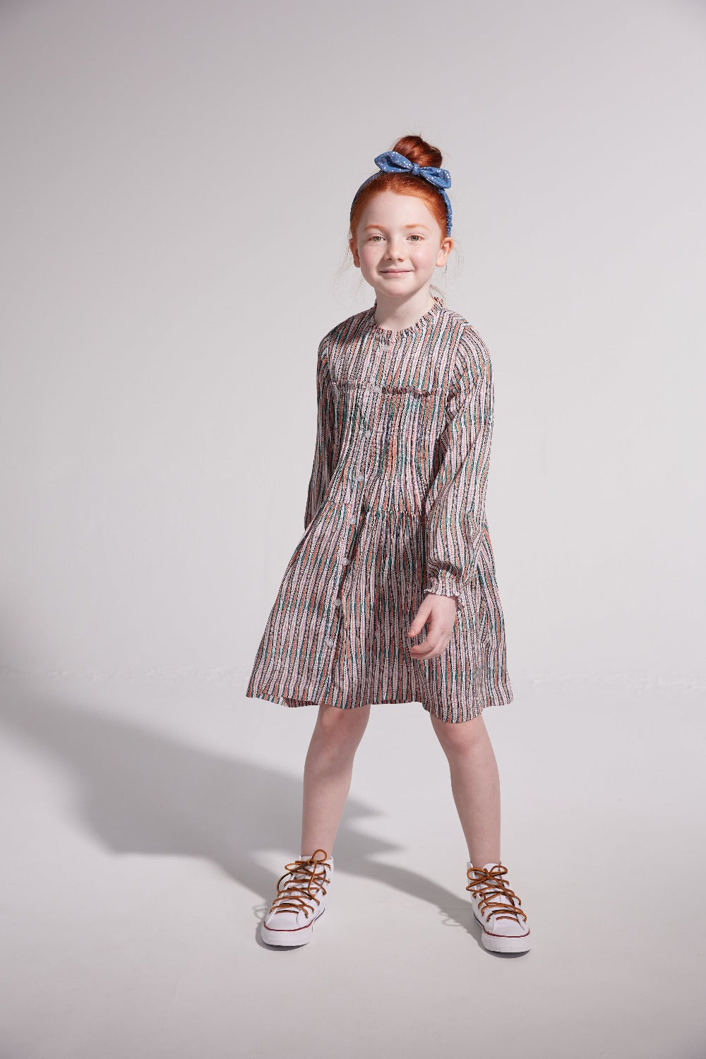 BISBY girls retro stripe dress, girls fall dress, girls stripe dress, BISBY girl