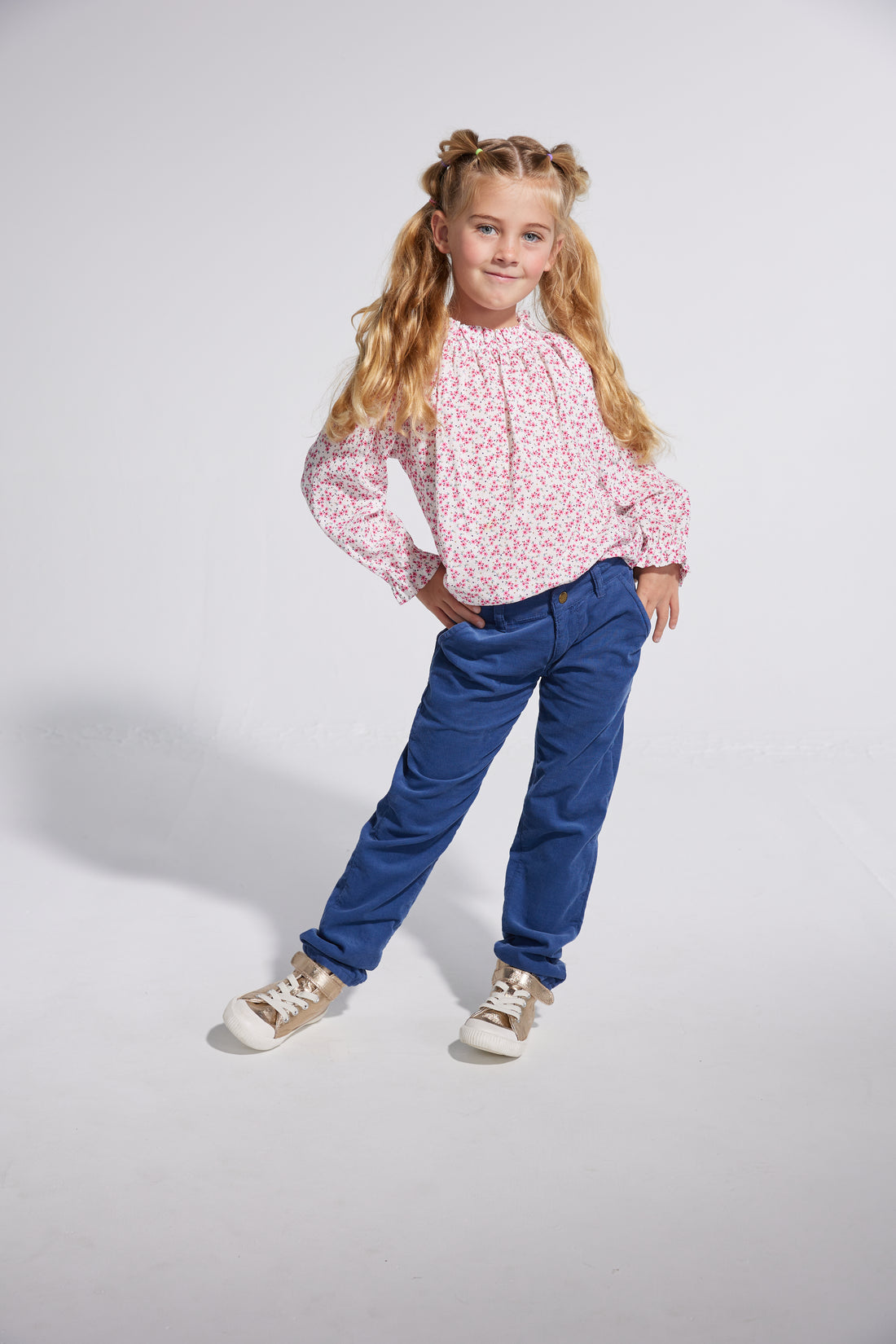 girls tween clothing stretchy corduroy pants in navy