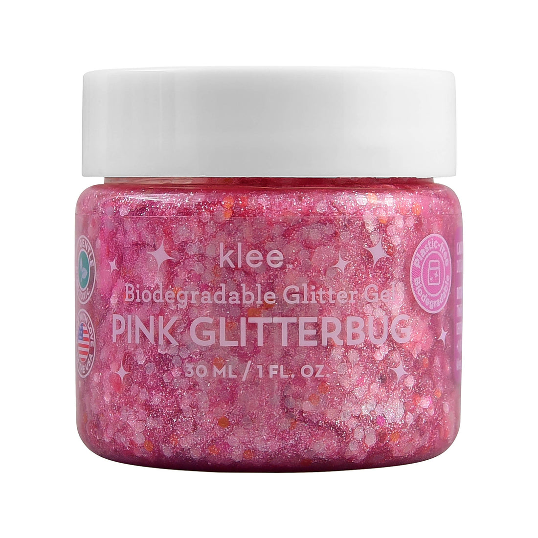 Klee Naturals Biodegradable Glitter Gel: Pink Glitterbug
