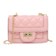 Tiny Classic Quilted Mini Purse: Pink