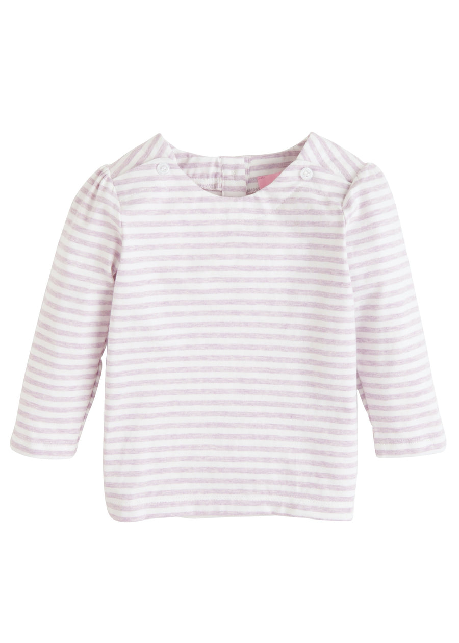 Rosie Blouse - Lilac Stripe