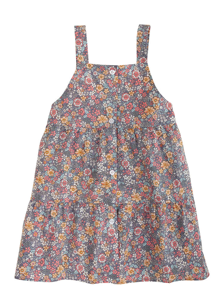 Beatrice Pinafore - Grey Daisy