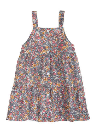 Beatrice Pinafore - Grey Daisy
