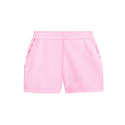 tween girls bright pink shorts with elastic waistband and pockets