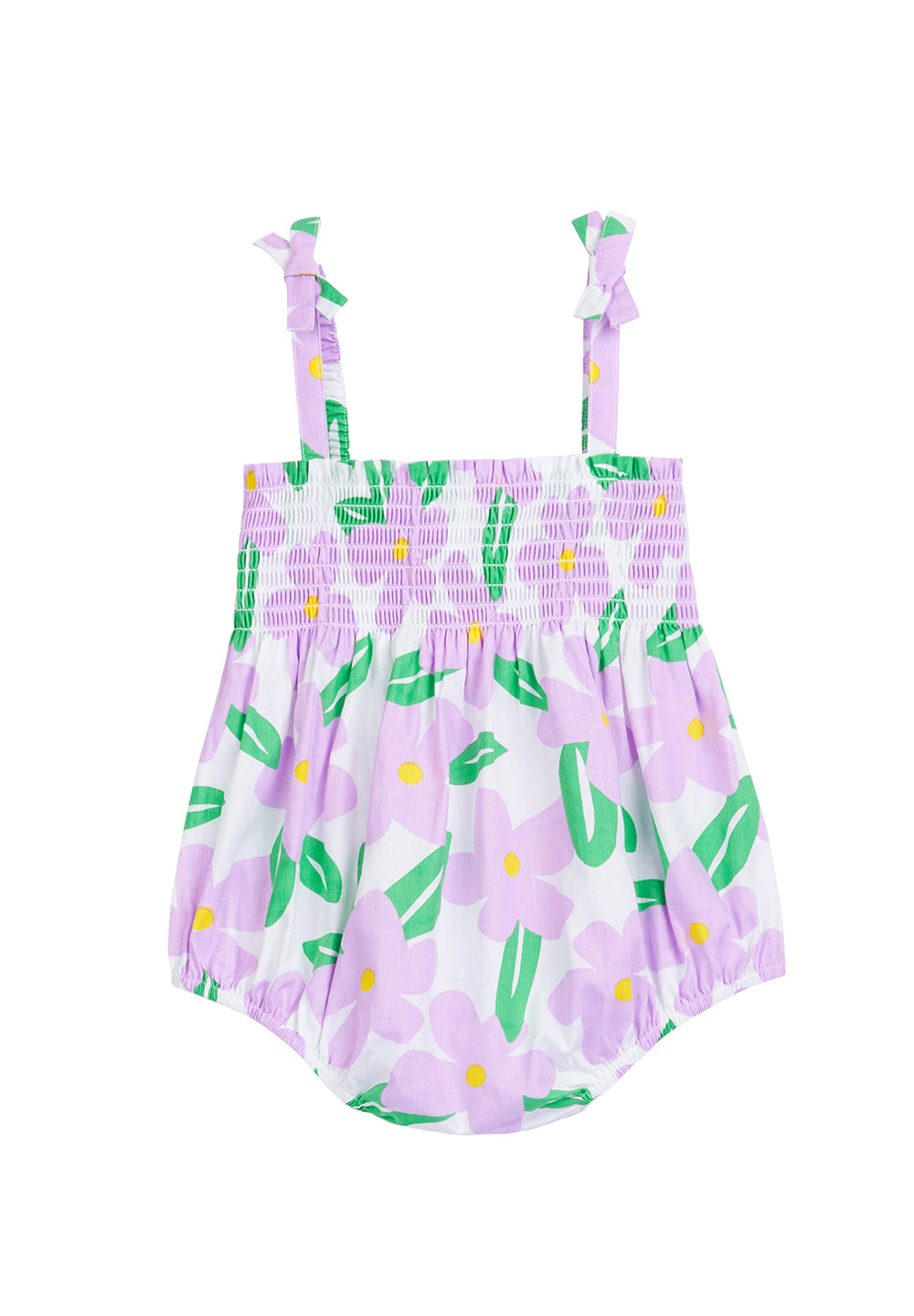 tween girls lilac flower print strappy bubble 