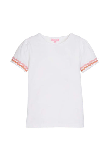 Ric Rac Essential Tee - Pink & Orange
