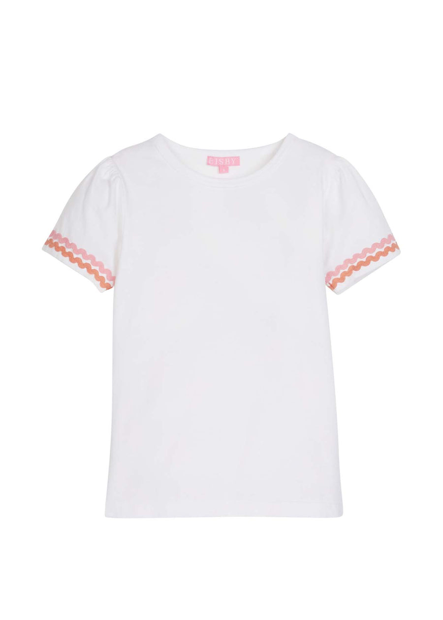 Ric Rac Essential Tee - Pink & Orange