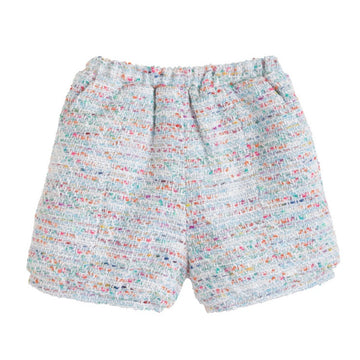 Banded Short - Blue Boucle