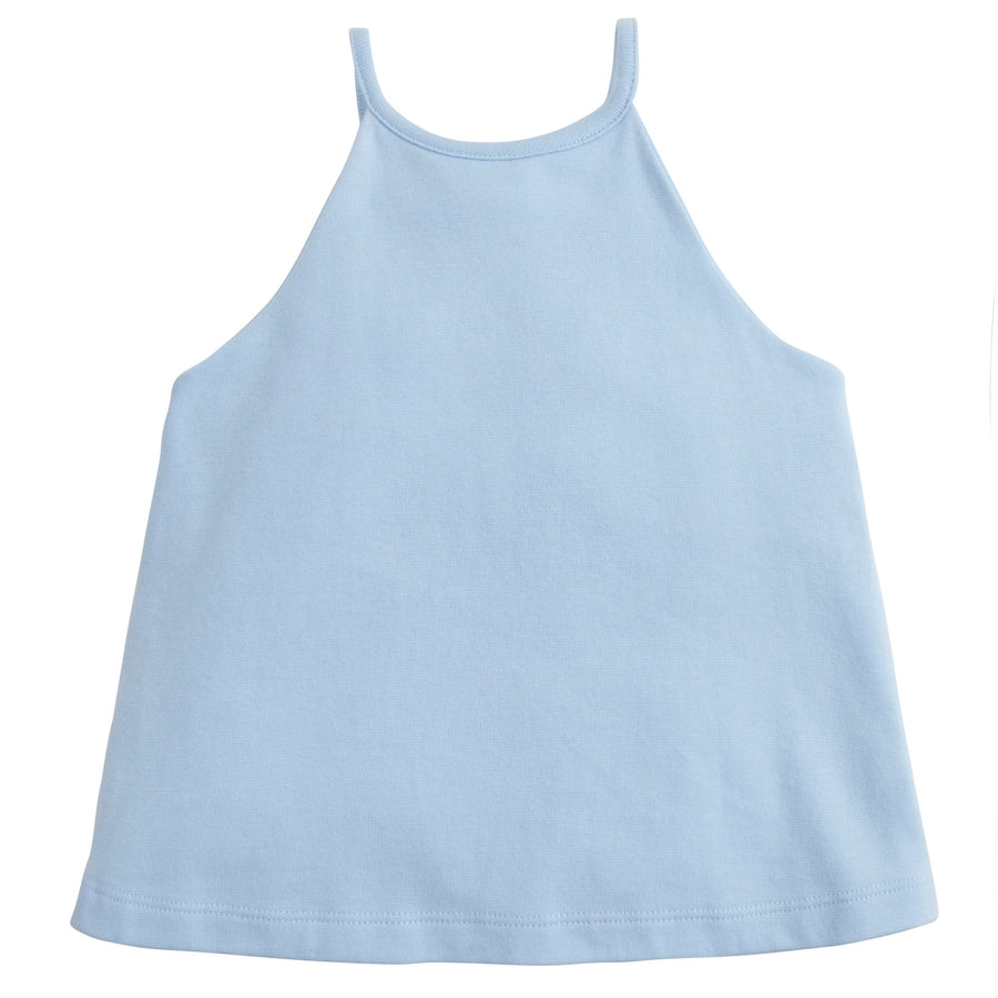 girls light blue tank top with halter neck by BISBY