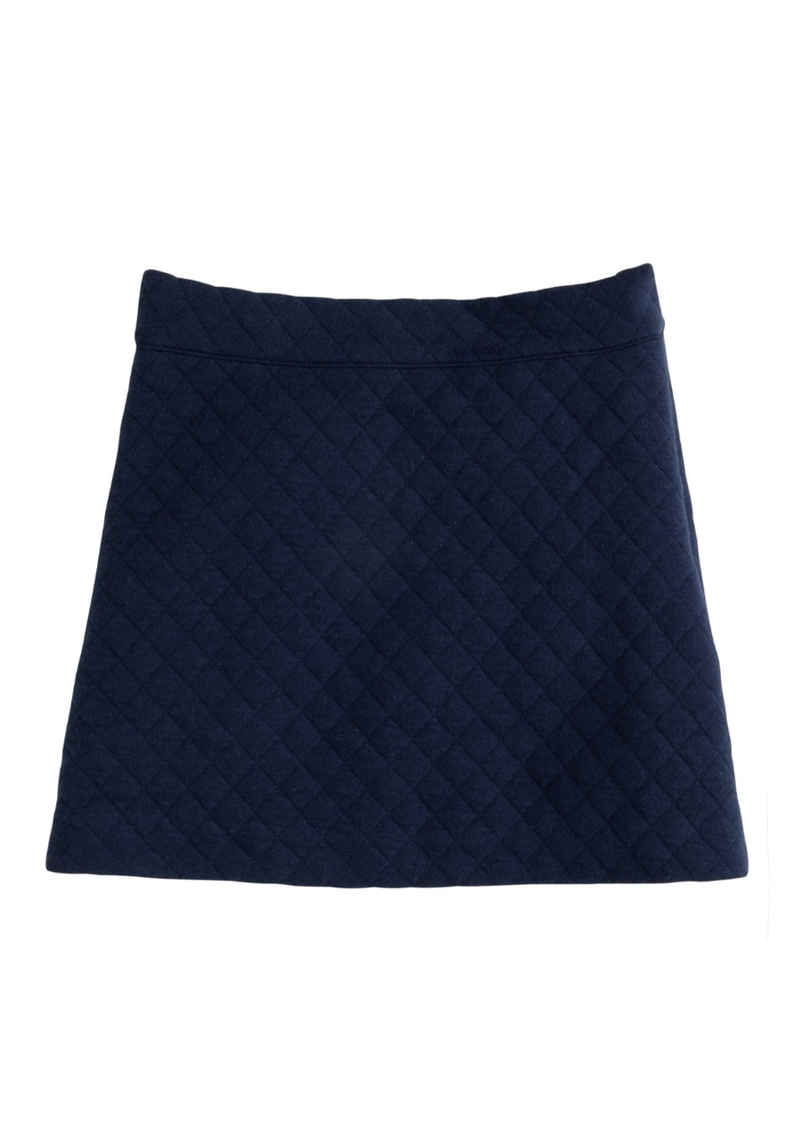 girls tween clothing pull on quilted mini skirt in navy