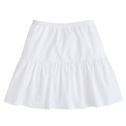 BISBY girls pull on skort in white polka dots with white polka dots 