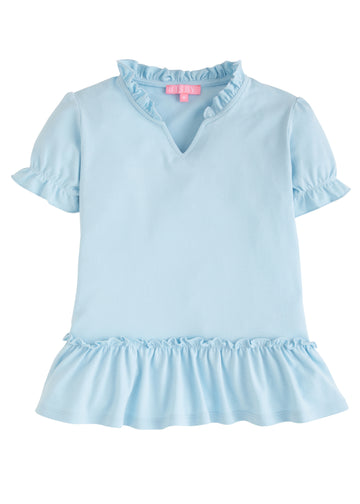 Samantha Top - Blue Pique