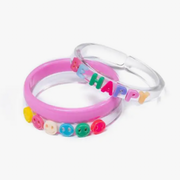 Be Happy Candy Pink Bangles - Set of 3