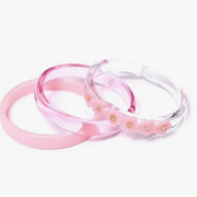 Rose Flower Power Bangles - Set of 3