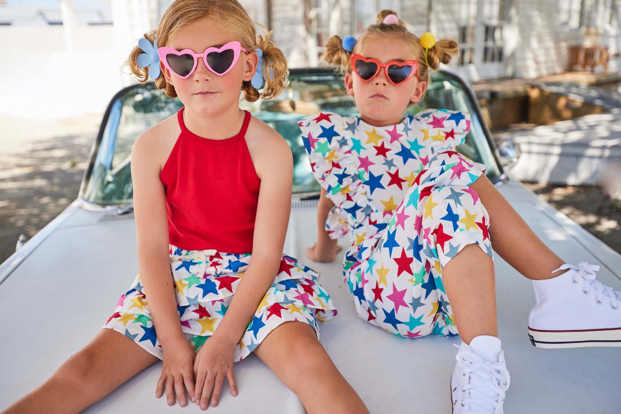 Bisby Two-Tiered Skort- Pink Bloomsbury Blossoms